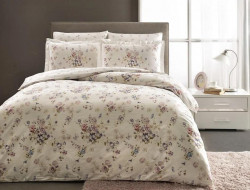 Постельное белье из сатина TAC DIGITAL CLAUDINE лиловое евро