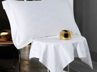 Постельное белье с летними одеялами из хлопкового жаккарда ASABELLA Гексагон 50х70 (2шт) семейное