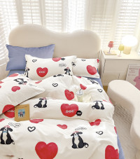 Постельное белье из твил-сатина TANGO лав-гав 70х70 (2шт) 2-спальное