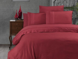 Постельное белье из DELUXE ранфорса KARVEN N028 GALA RED 50х70 (2шт) 1,5-спальное