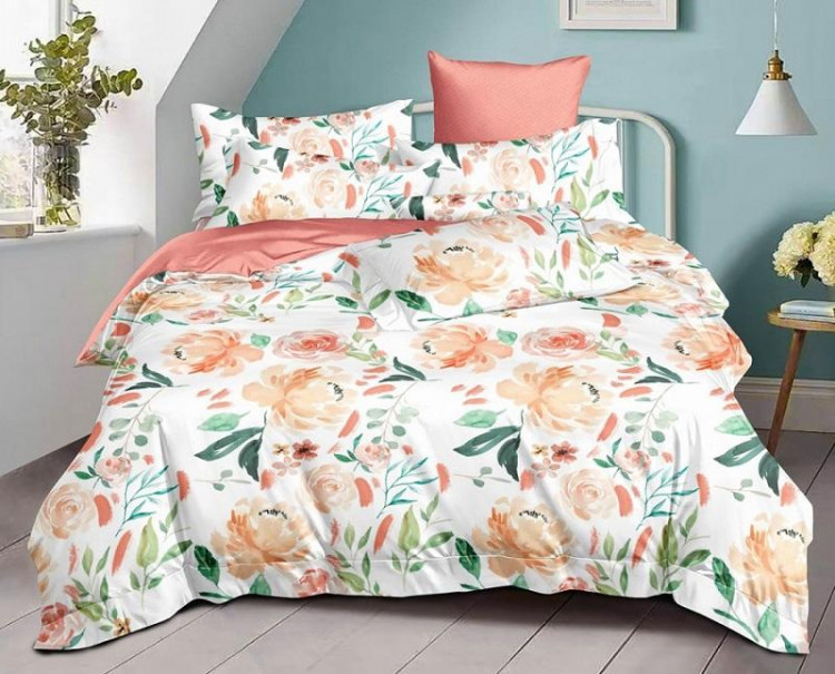 Постельное белье двухстороннее из твил-сатина SAILID BP-153-4 семейное