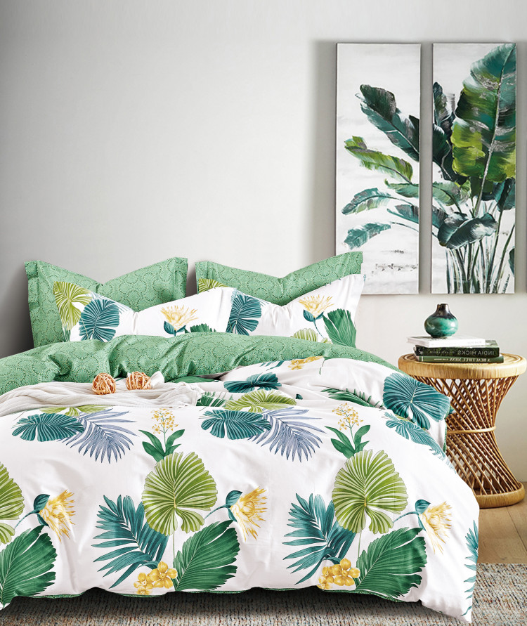 Постельное белье из твил-сатина TANGO ферна 50х70 (2шт) 1,5-спальное