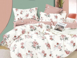 Постельное белье из твила в ПВХ TANGO теплый букет 50х70 (2шт) евро