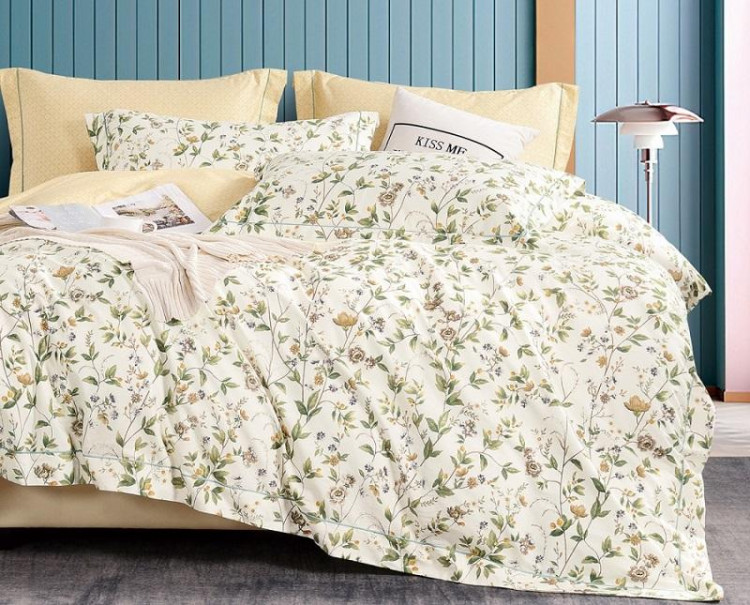 Постельное белье двухстороннее из твил-сатина SAILID BP-157-4 семейное