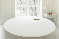 Простыня на резинке из тенсела на круглую кровать GERMAN GRASS d200-220