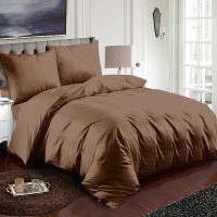 Постельное белье из микросатина TANGO коричневый зигзаг 70х70 (2шт) 2-спальное