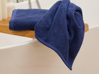 Полотенце махровое TAC VENTURA ROYAL BLUE синее 70х140