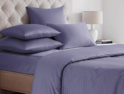 Простыня на резинке из сатина SAILID SL-4-180 фиолетовая 180х200х25