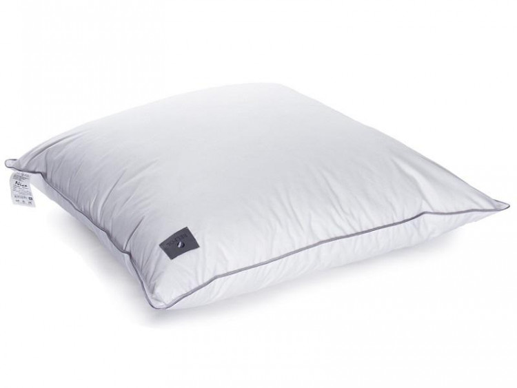 Подушка из серого гусиного пуха и силиконизированного волокна BELPOL NICE 70х70 средняя