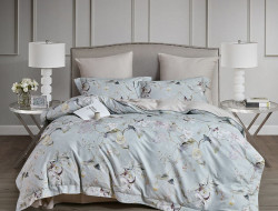 Постельное белье из фланели-люкс ASABELLA Бергамот 50х70 (2шт) и 70х70 (2шт) евро