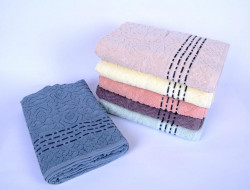 Набор полотенец махровых хлопковых KARVEN H5009 SIRAT 50х90 (6шт)