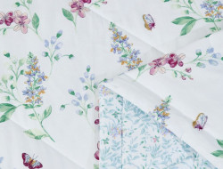 Постельное белье с летним одеялом из сатина ASABELLA 1617-OSPS 50х70 (2шт) 1,5-спальное