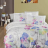 Постельное белье из страйп сатина с цветным принтом KARVEN N250-SB010 50х70 (2шт), 70х70 (2шт) евро