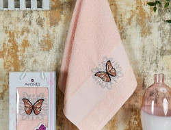 Полотенце махровое KONTES пудра 50х90 в коробке