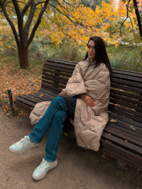 Дорожный плед-пончо пуховый GERMAN GRASS Travel Cape Plaid Grass Latte 130х170