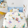 Постельное белье из твил-сатина TANGO веселые динозаврики 70х70 (2шт) 1,5-спальное