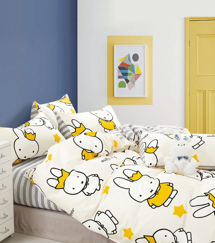 Постельное белье из твил-сатина TANGO miffy 70х70 (2шт) 2-спальное