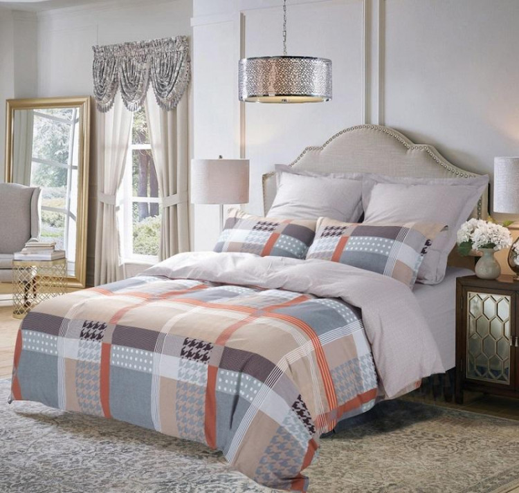 Постельное белье из печатного сатина SAILID B-207-3 евро