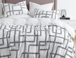 Постельное белье двухстороннее из твил-сатина SAILID BP-173-4 семейное