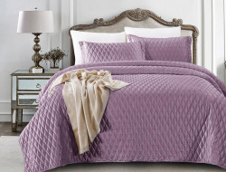 Покрывало с наволочками тонкое велюровое TANGO ARABESQUE ARA-07 240х260