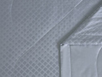 Постельное белье с летними одеялами из хлопкового жаккарда ASABELLA Серо-голубая дымка 50х70 (2шт) семейное