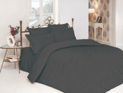 Постельное белье из хлопкового жаккарда KARVEN N301 OTTOMAN ANTRASIT 50х70 (2шт), 70х70 (2шт) евро