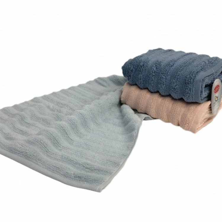 Набор полотенец махровых хлопковых KARVEN MICRO COTTON PREMIUM HS983 EZGI-3 90х150 (3шт)