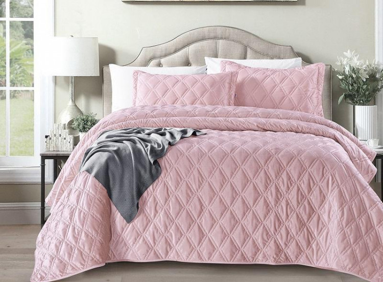 Покрывало с наволочками тонкое велюровое TANGO BACCARA BAC-01 240х260