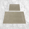Набор ковриков для ванной хлопковый KARVEN KV419 GREK серый 50х60 (1шт), 60х100 (1шт)