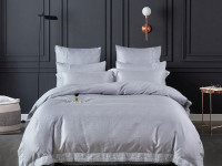 Постельное белье из жаккарда с кружевом ASABELLA Лабиринты снов 50х70 (2шт) евро